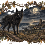 Black Shuck, the legendary ghostly black dog of East Anglian folklore