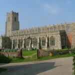 Holy Trinity Church at Blythburgh in Suffolk, associated with the Black Shuck legend