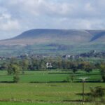 Pendle Hill overlooking the Ribble Valley in Lancashire